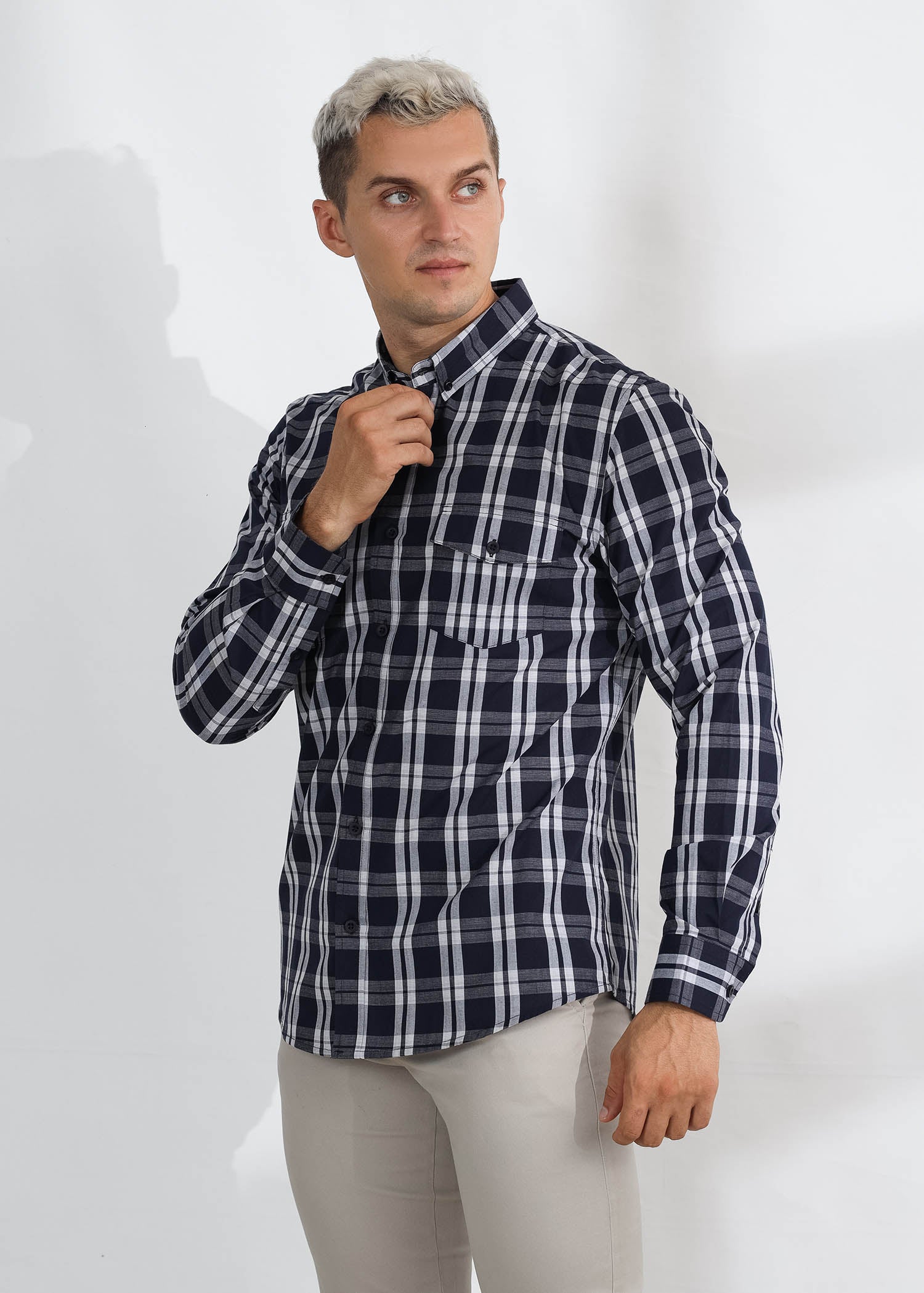 CASUAL WEAR CHECK L/S SHIRT