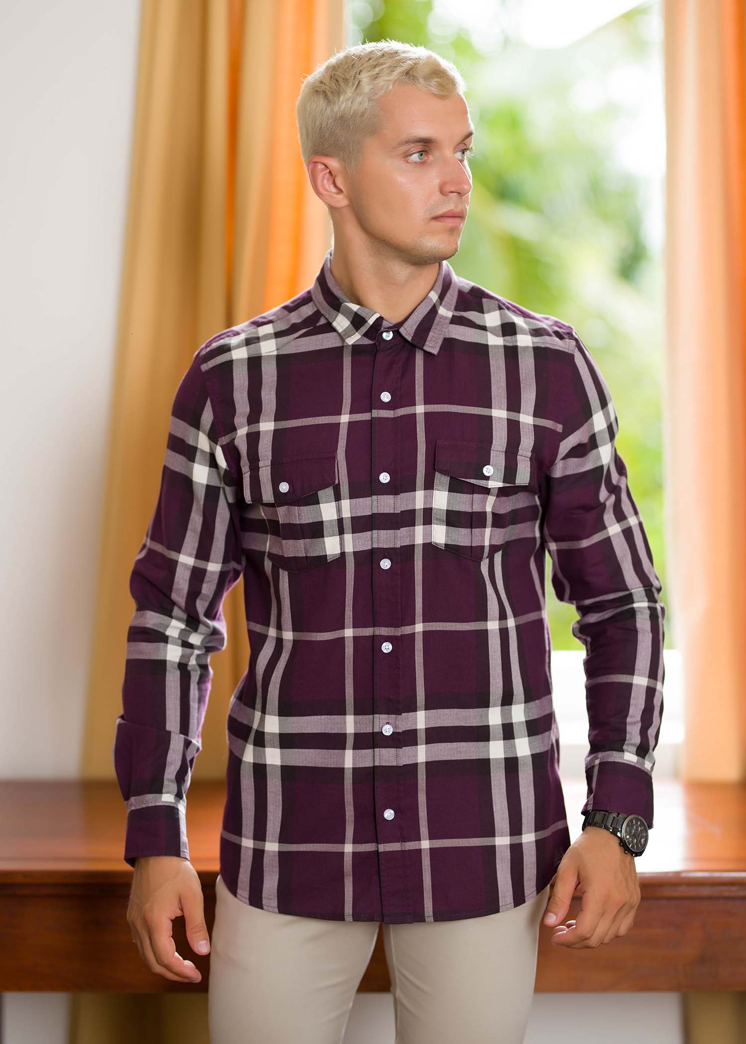 Casual Wear Check L/S Shirt