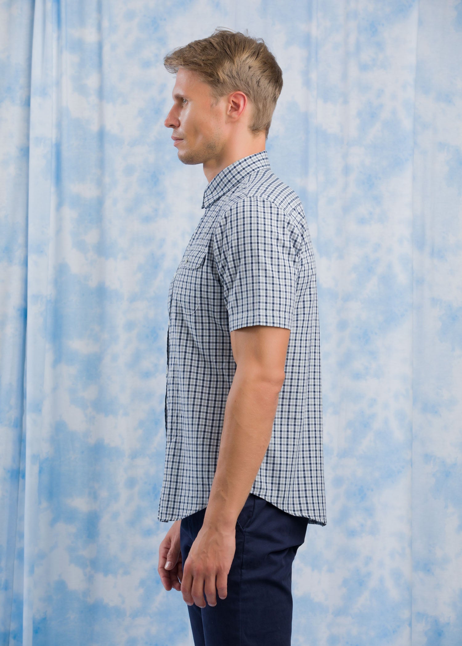 CASUAL WEAR DETAILED CHECK S/S SHIRT