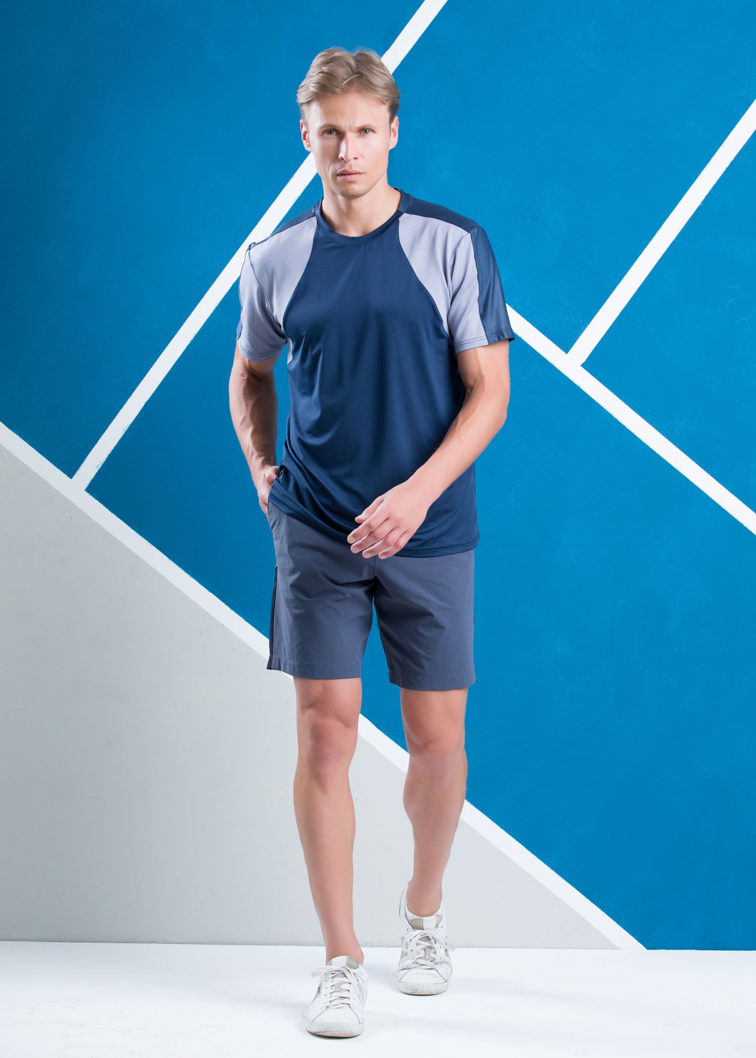 Active Wear T-shirt  With Shoulder Panel