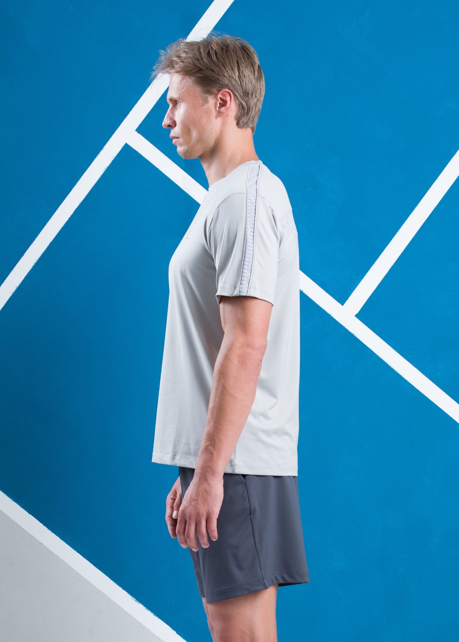Active Wear T-shirt  With Piping