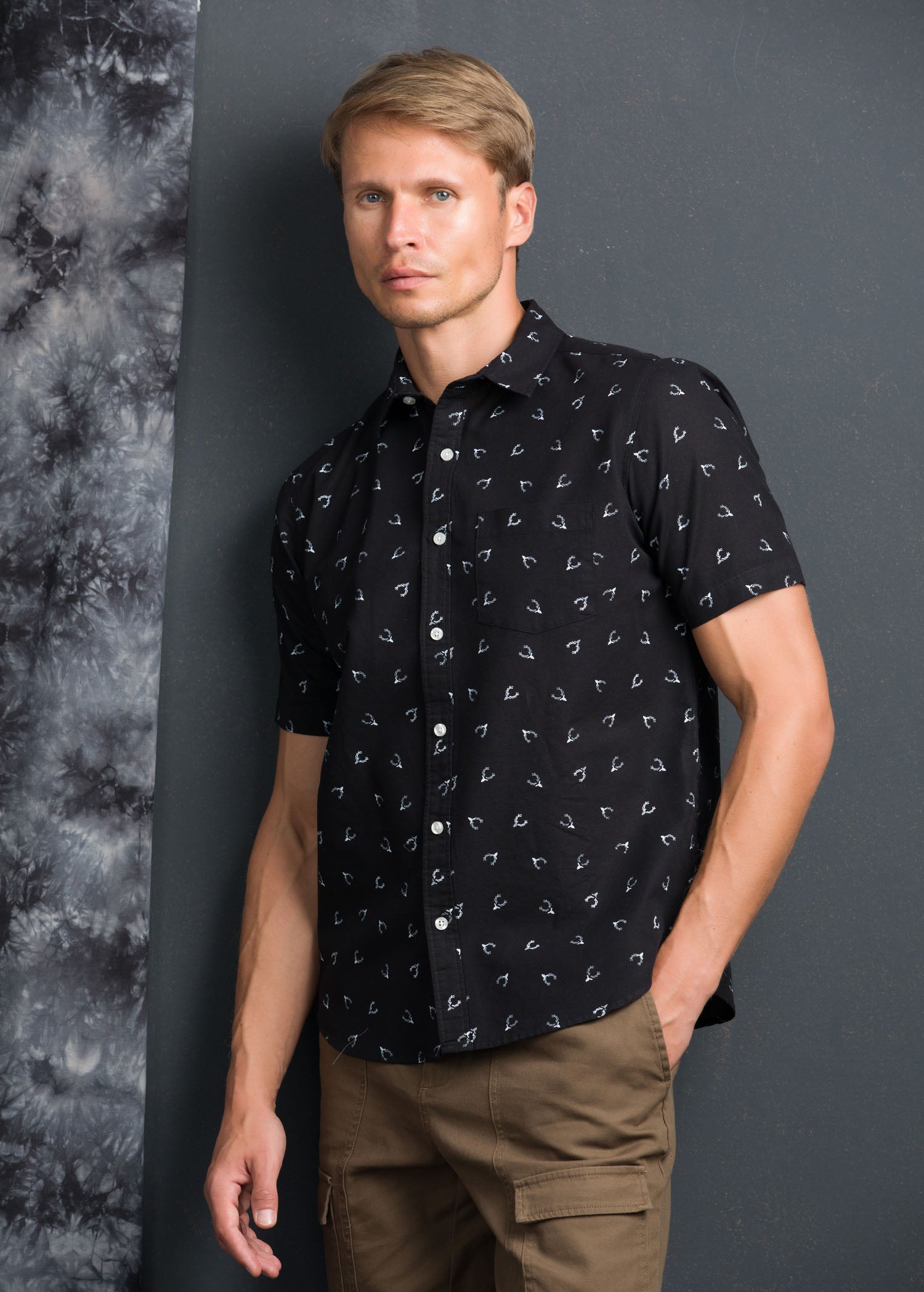 CASUAL WEAR PRINTED S/S SHIRT