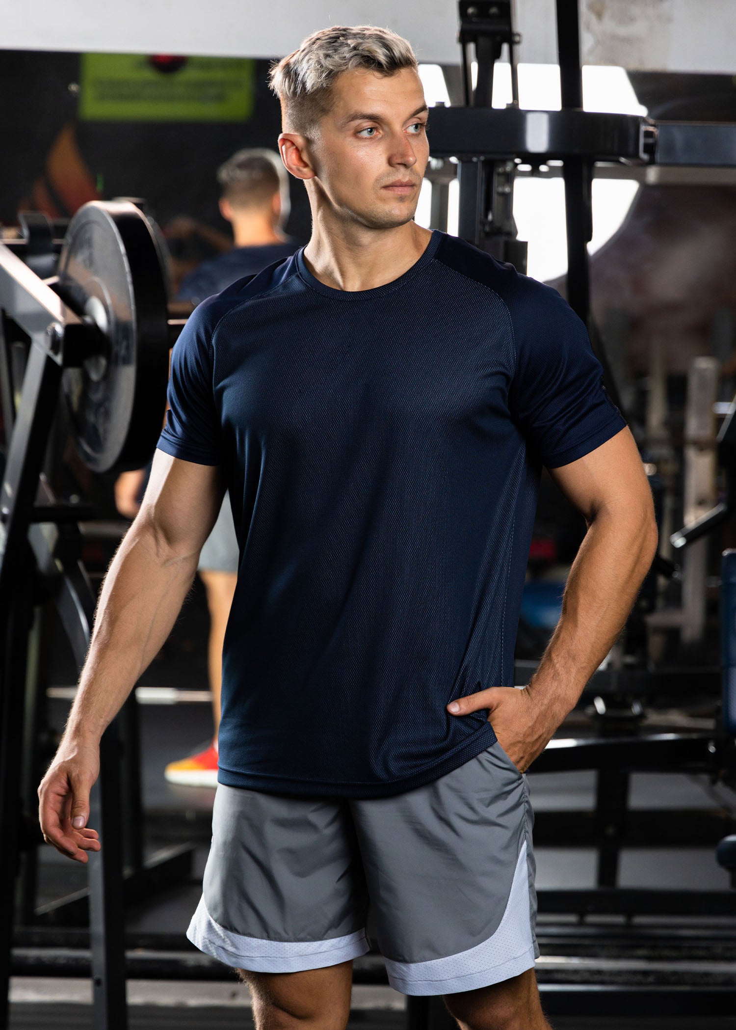 Active Wear T-shirt With  Front Panel