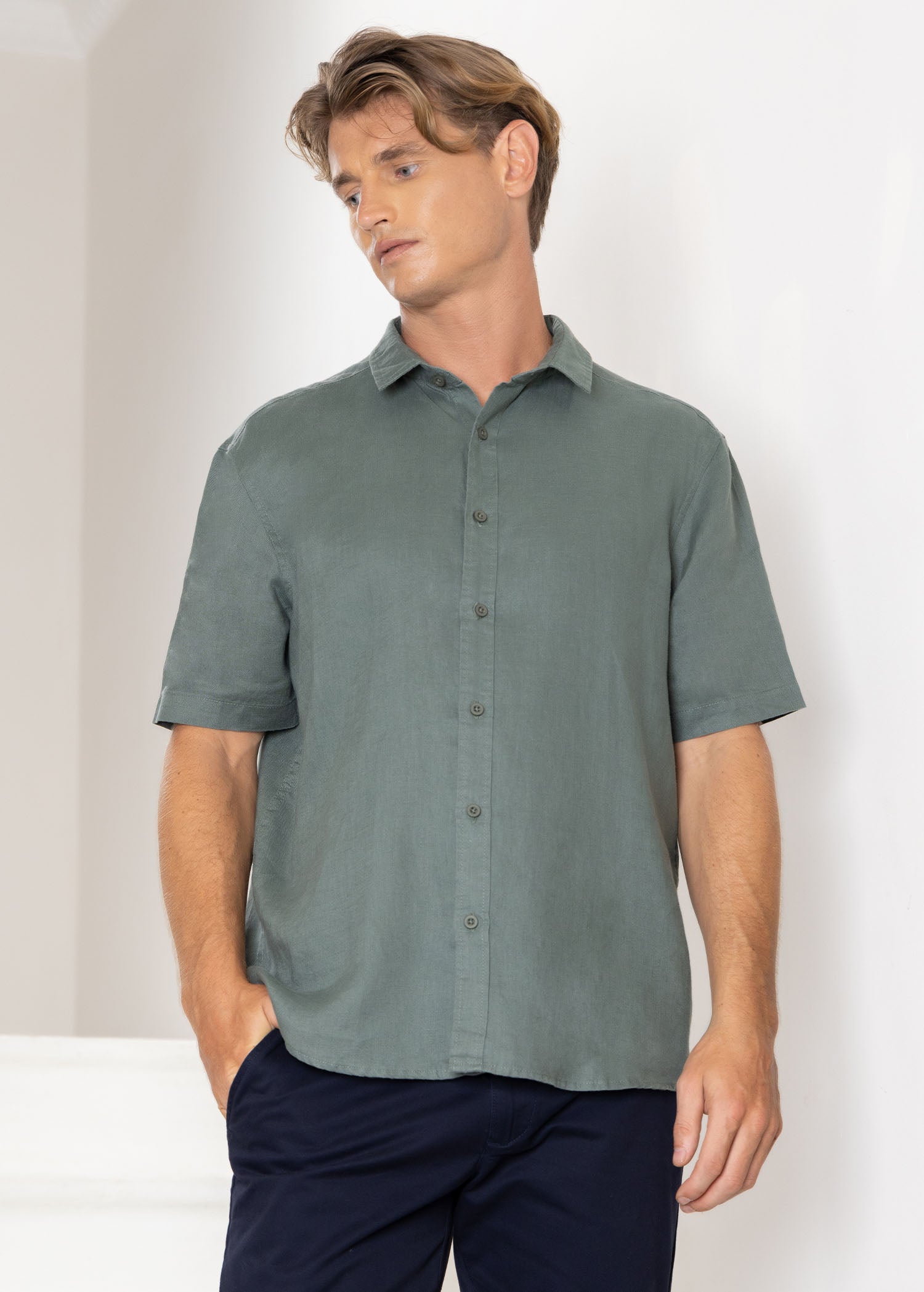 Casual Wear Linen Frank S/S Shirt