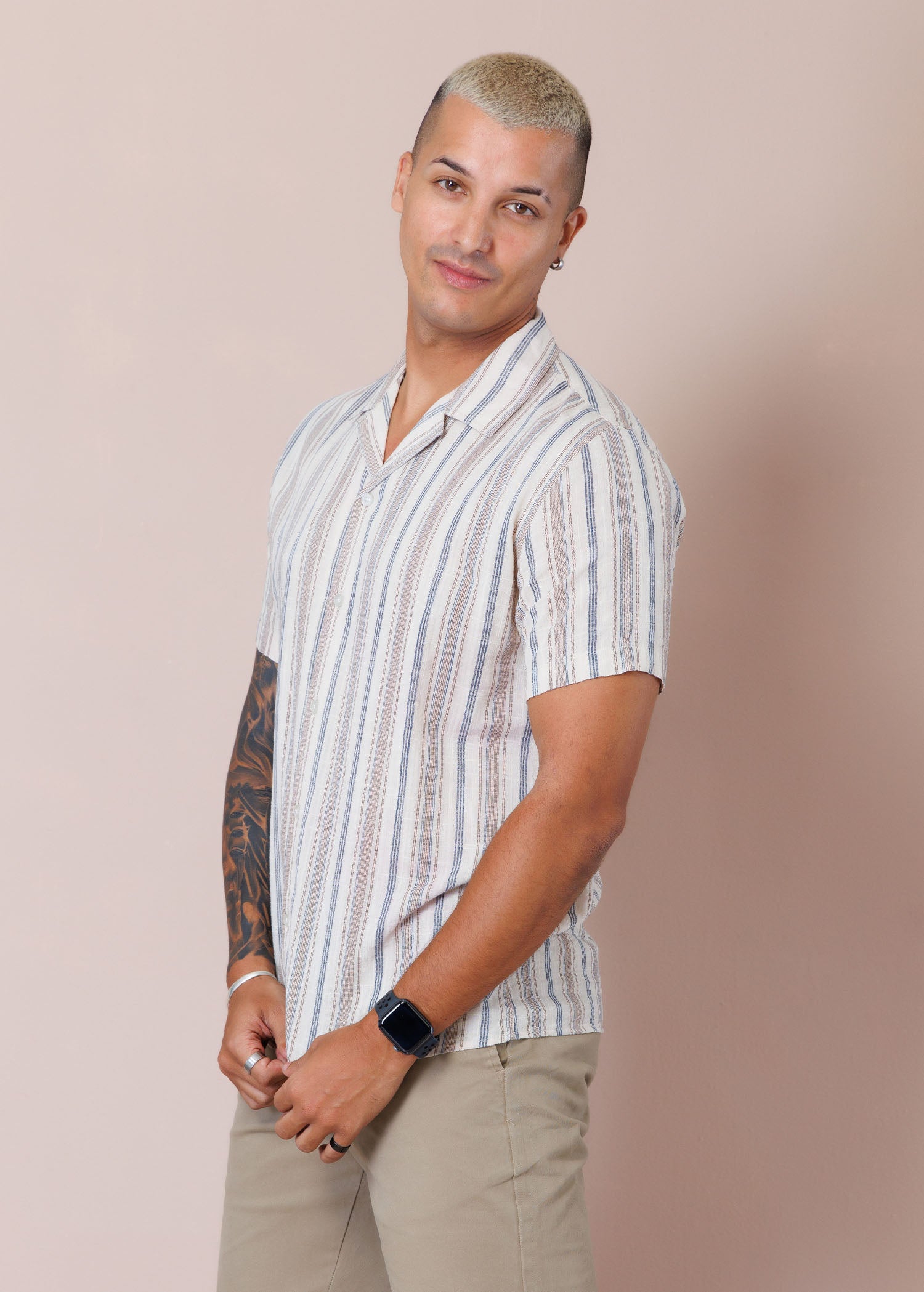 Casual Wear Stripe S/S Shirt