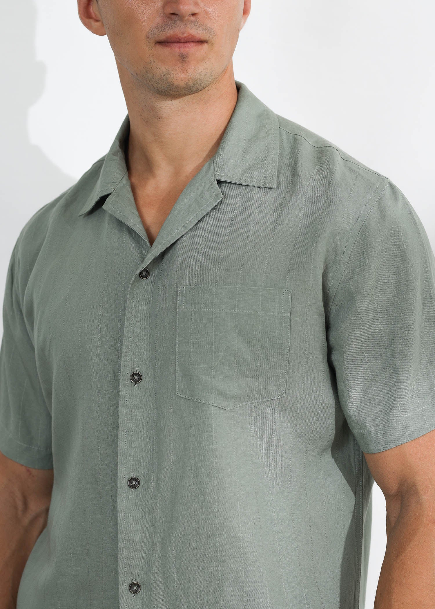 Cuban Collar S.S Shirt