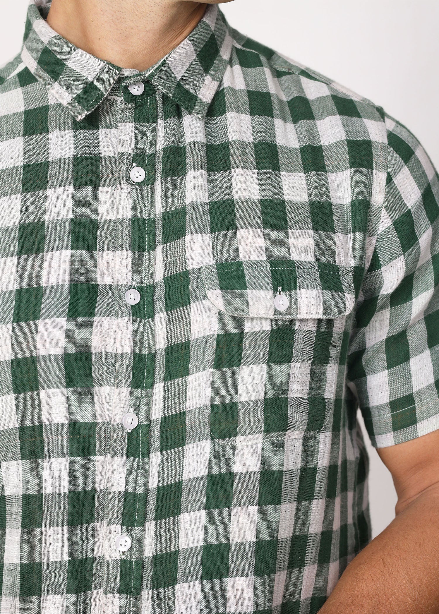 Casual Wear S/S Shirt with Flap Pocket