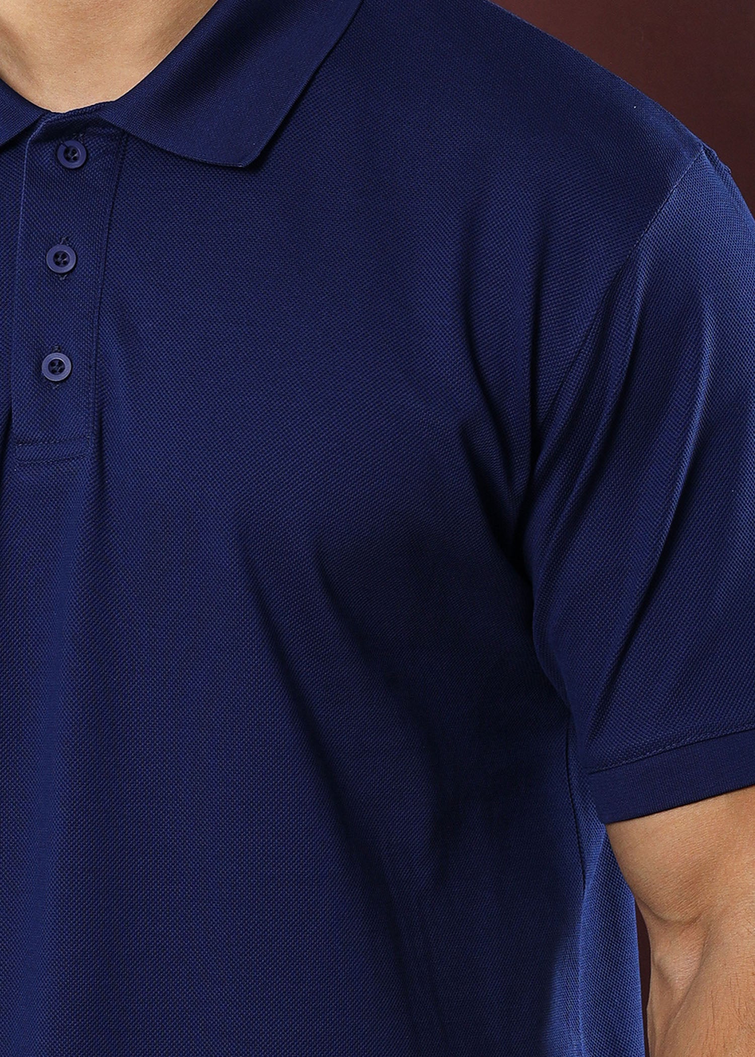 Navy Blue Polo T-Shirt (Regular Fit)