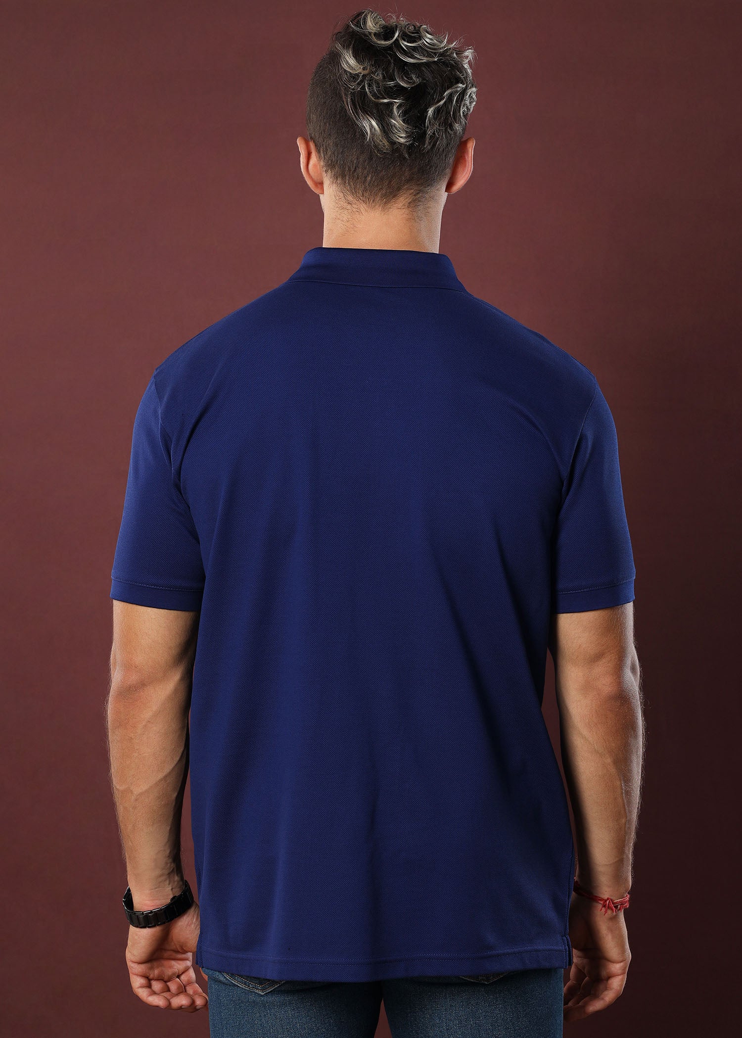 Navy Polo T-Shirt (Regular Fit)