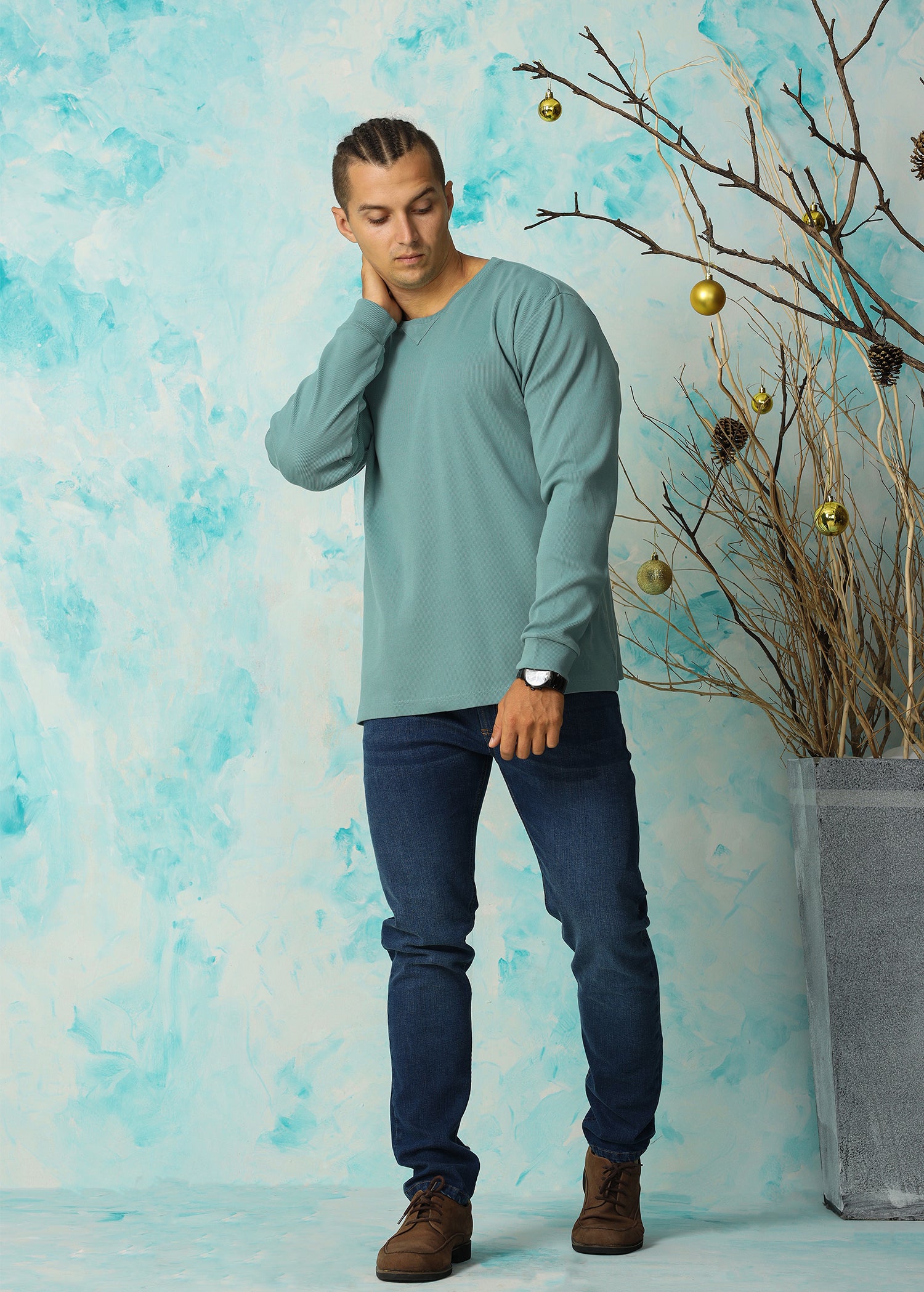 Sweatshirt L/S (Turquoise)
