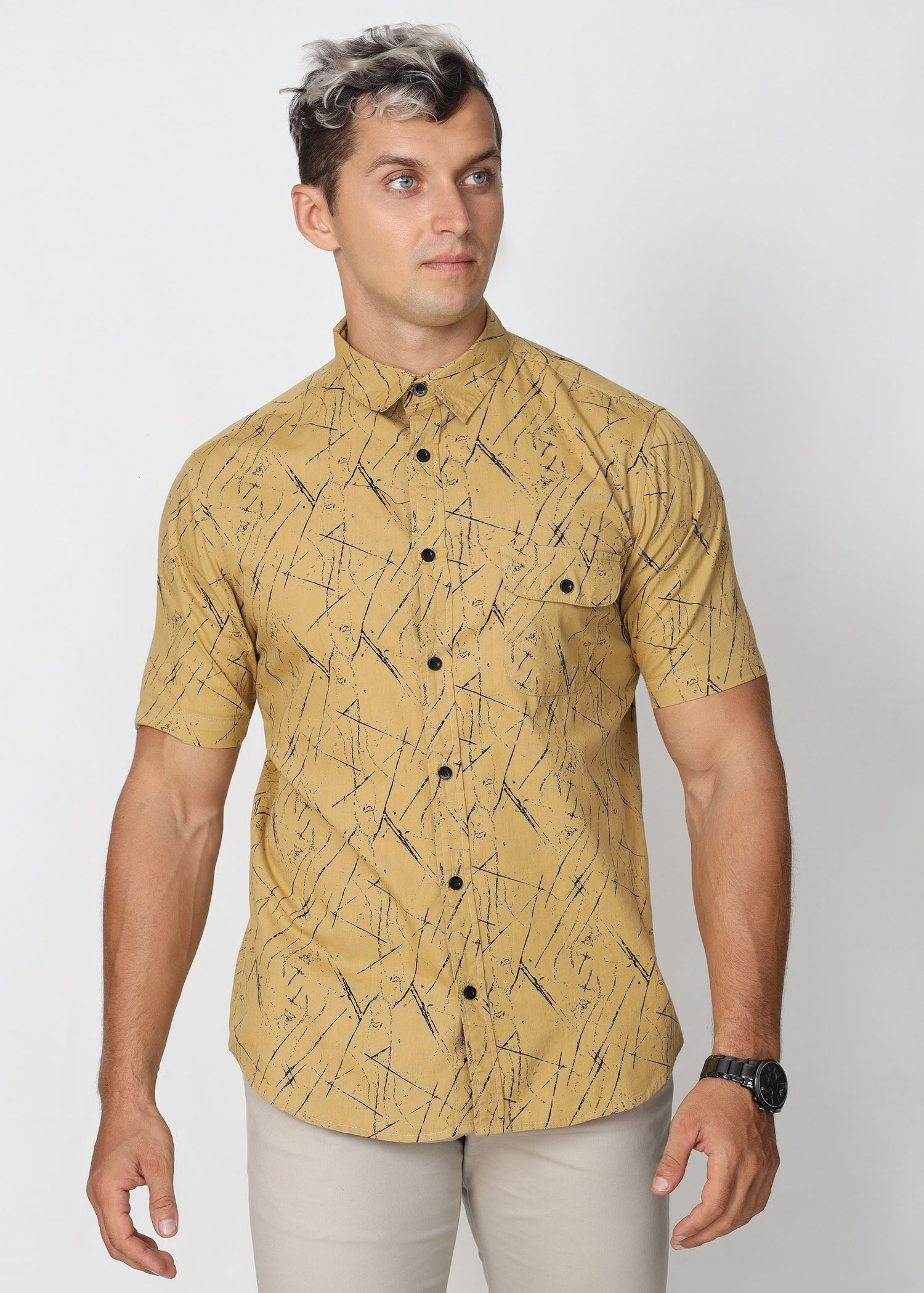 Casual Wear Printed S/S Shirt